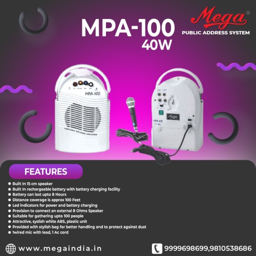 MPA 100 Portable P.A. System